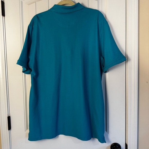 Izod Blue Polo Shirt Classic Design - Picture 3 of 5